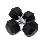 Tru Grit Fitness Hex Rubber Coated Dumbbells