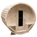 True North 6 Person 8' Long Barrel Sauna