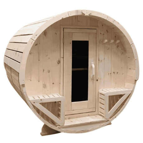 True North 8 Person 10' Long Barrel Sauna